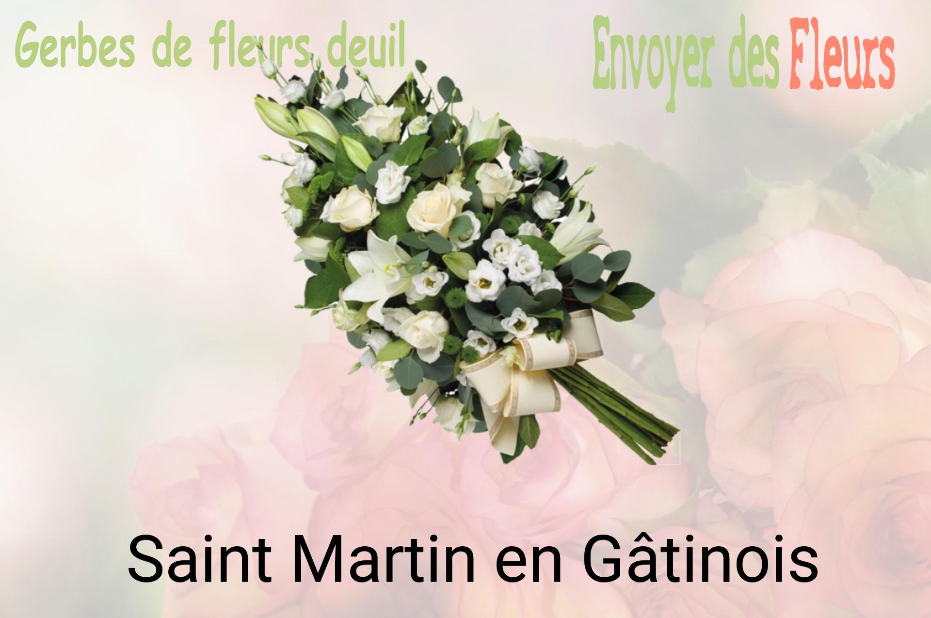 Gerbe de fleurs de deuil livrée à Saint-Martin-en-Gâtinois